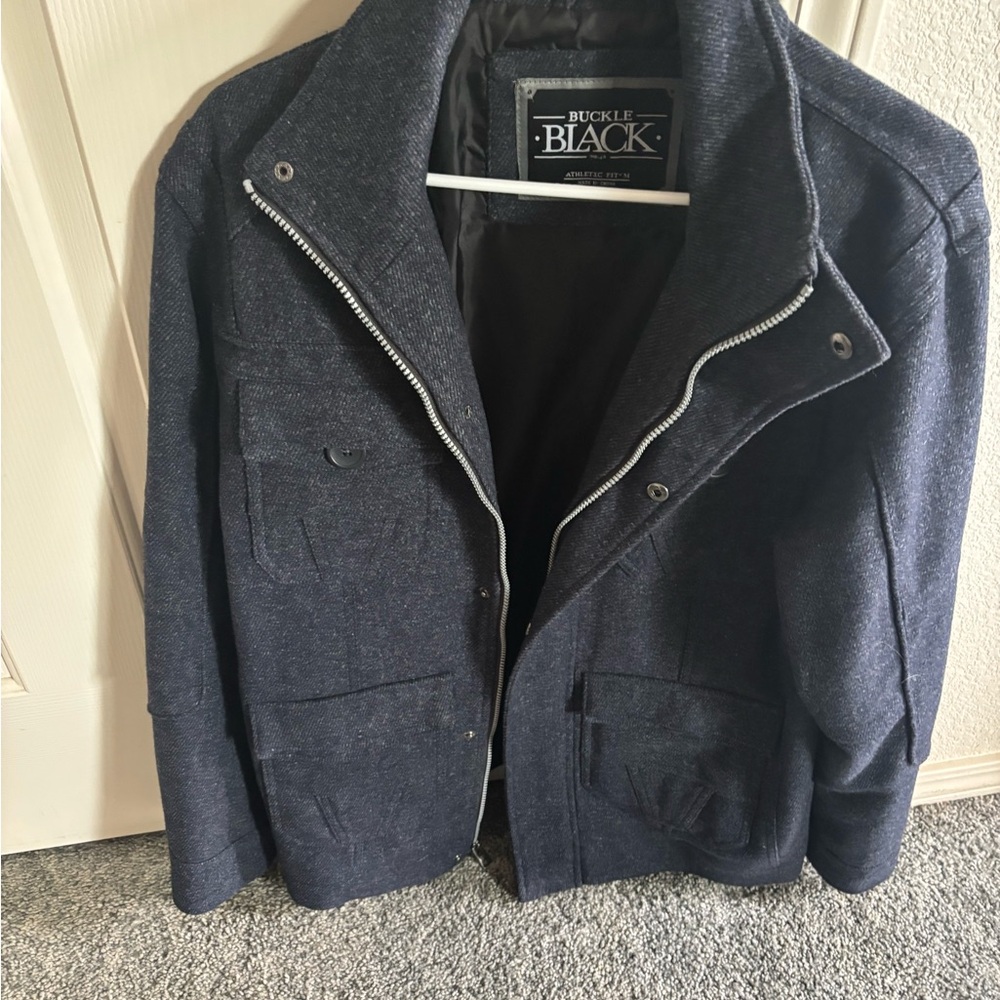 Buckle Gray Military Field Jacket
